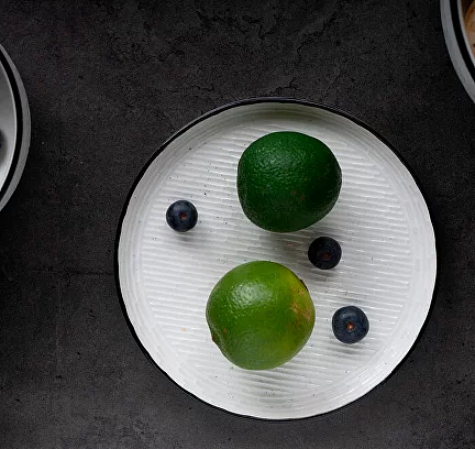 Тарелка керамическая Billibarri «Riverstream» 16 см, белый ОПТ фото 2