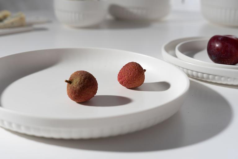 Тарелка керамическая Billibarri «Urban Fringe» 26 см, белый ОПТ фото 2