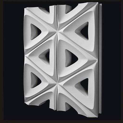 Блоки 3D гипсовые для перегородок «Кларк» 400х500х100 мм фото 1