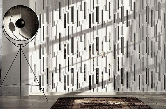 Блоки 3D гипсовые для перегородок «Планки» 400х500х100 мм фото 2