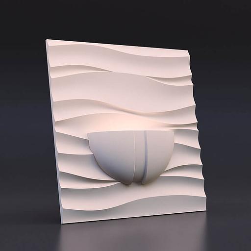 Светильник 3D из гипса «Светильник №4» фото 3