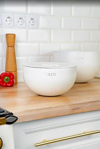 Термомиска с крышкой Fitsch, 3 литра, белая фото 1