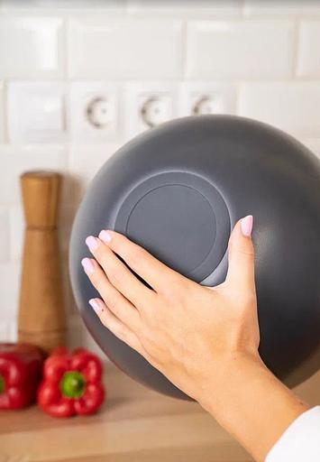 Термомиска с крышкой Fitsch, 3 литра, серая фото 2