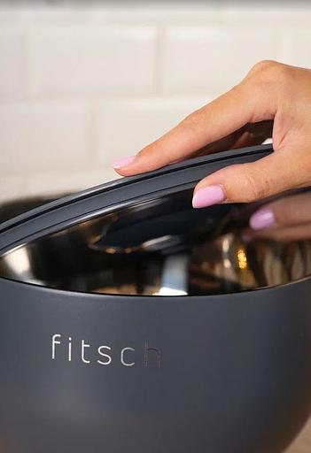Термомиска с крышкой Fitsch, 3 литра, серая фото 3