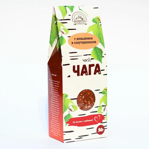 Берёзовая чага c женьшенем и элеутерококком ОПТ фото 1
