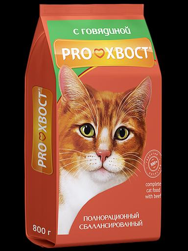 Сухой корм для кошек «Прохвост с говядиной», 800г ОПТ фото 1