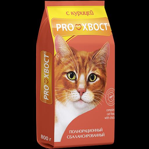 Сухой корм для кошек «Прохвост» с курицей, 800г ОПТ фото 1