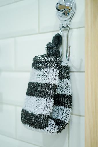 Мочалка «Инь-Янь» 42х12 см, махра 10 мм ОПТ фото 3