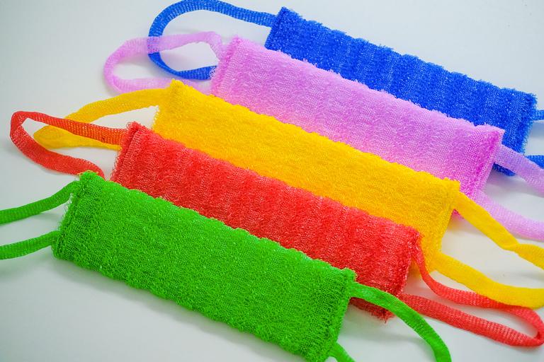 Мочалка «Пудель» 42х12 см, махра 10 мм ОПТ фото 2