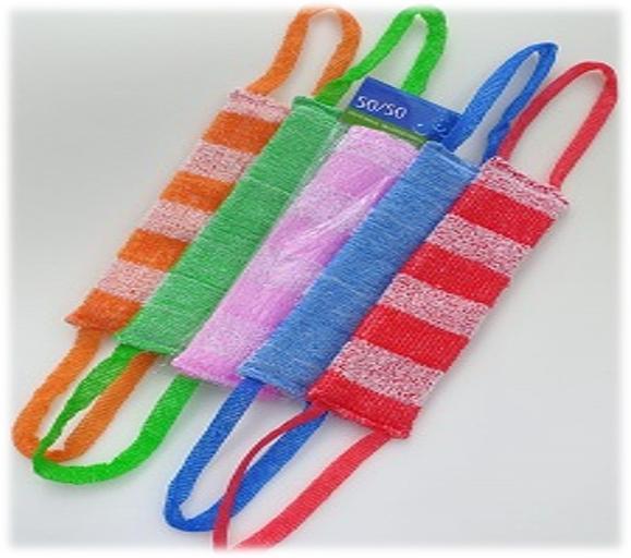 Мочалка «50/50» 42х12 см, махра 10 мм ОПТ фото 1