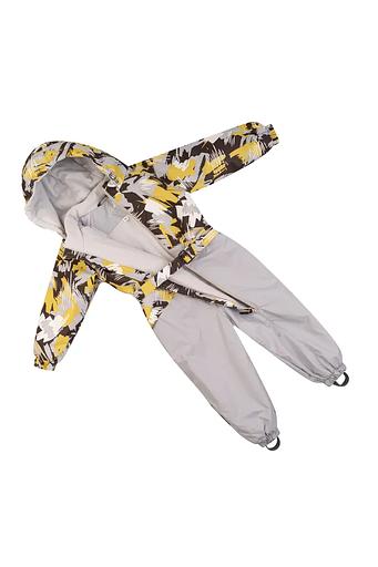 Комбинезон демисезонный, серый-желтый, опт фото 2