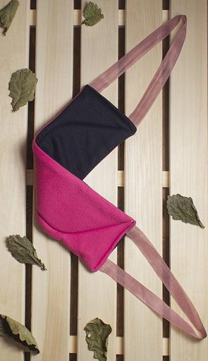 Мочалка тканевая «Два в одном» 40х12 см ОПТ фото 3