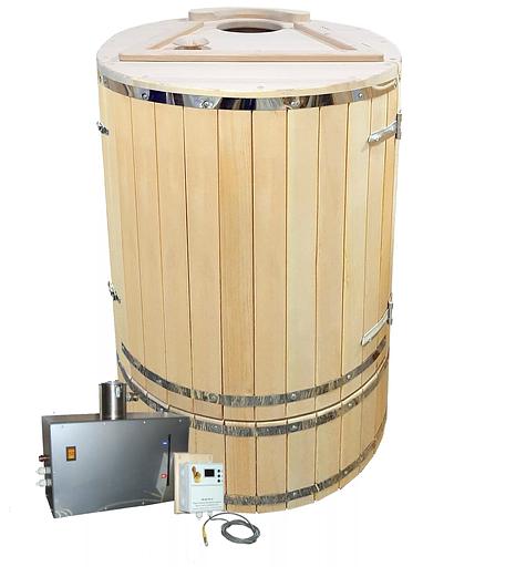 Phyto-barrel “Oval with bevel” 40 mm with steam generator фото 1