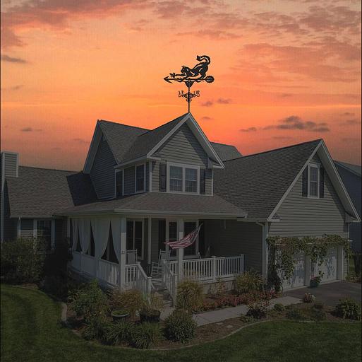 Флюгер «Кот с птичкой» ОПТ фото 4