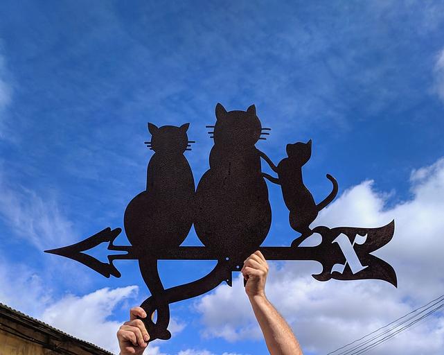 Флюгер «Три кота» ОПТ фото 2