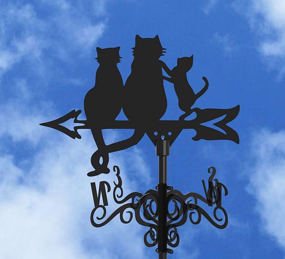 Флюгер «Три кота» ОПТ фото 3