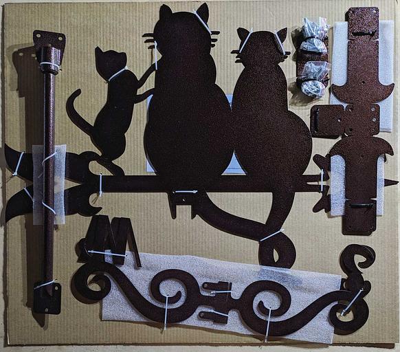 Флюгер «Три кота» ОПТ фото 4