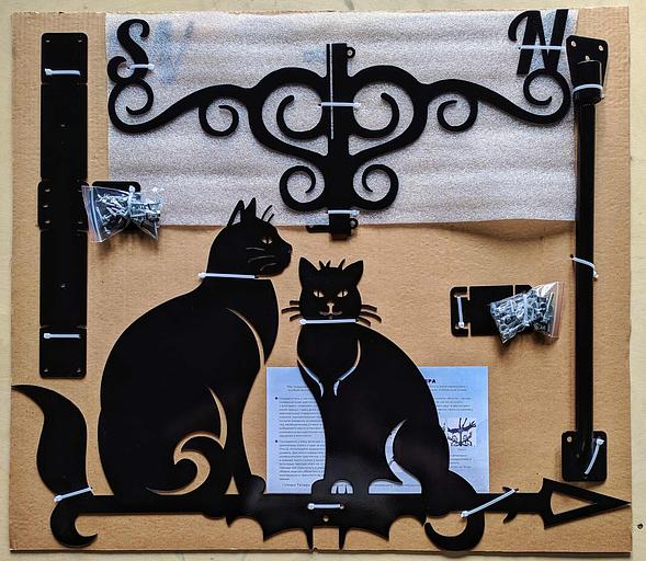 Флюгер «Два кота» ОПТ фото 3