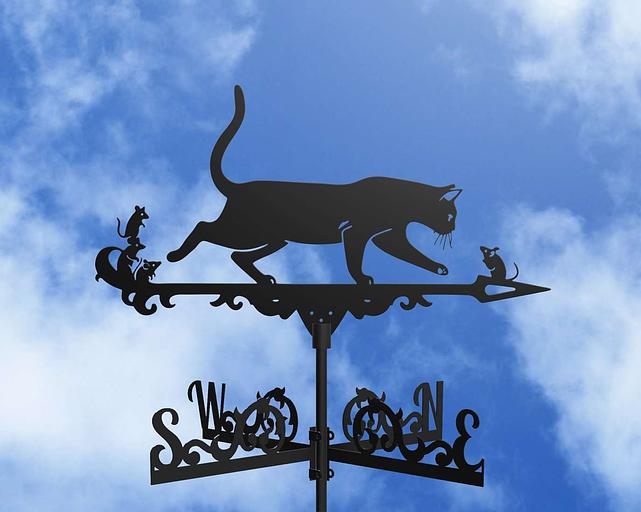 Флюгер «Кот и мыши» ОПТ фото 1