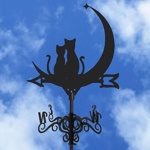 Флюгер «Кошки и луна» ОПТ фото 2