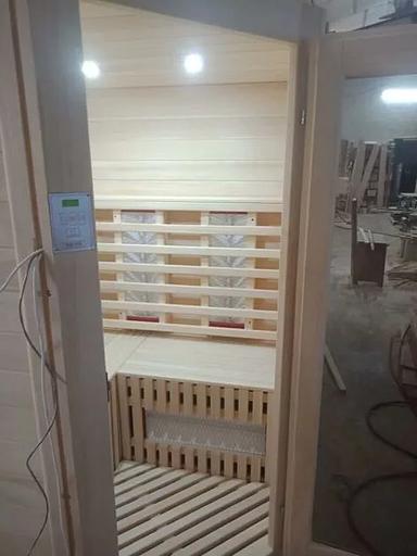 Угловая пятиместная ИК сауна с керамическими нагревателями фото 7