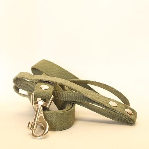 Поводок брезентовый зелёный 2,5 м ОПТ фото 3