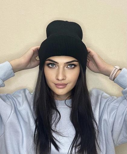 Шапка лопата черная ОПТ фото 1