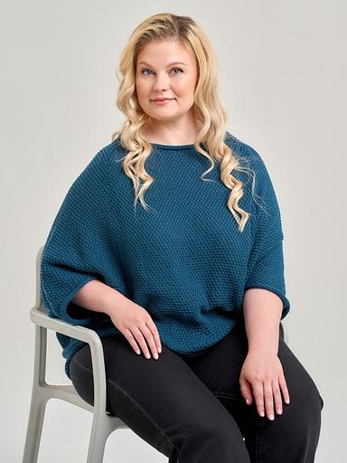 Кардиган Аванта морская волна 44-52, 54-62 ОПТ фото 6