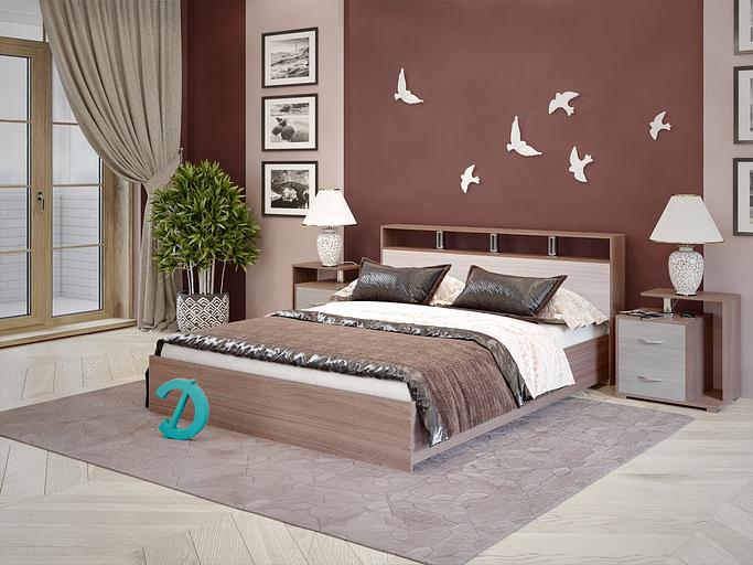 Кровать Досто «Троя» 97×221×87 см (сп. место 90×200 см), опт фото 2