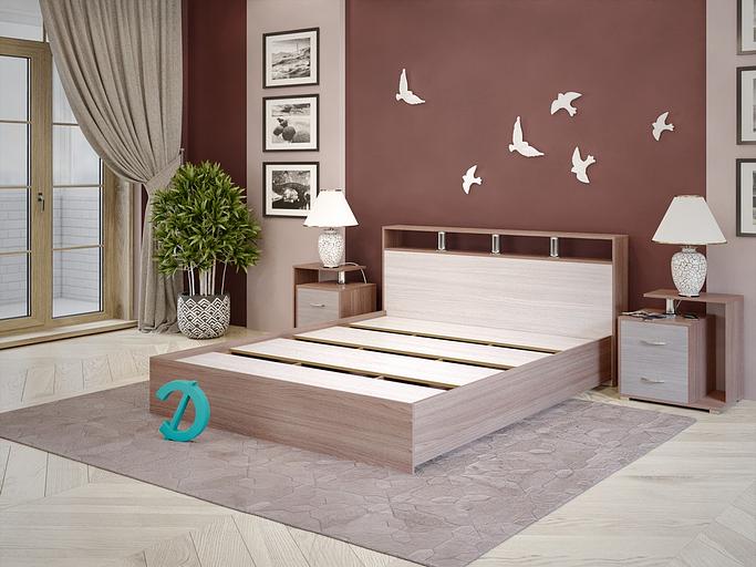 Кровать Досто «Троя» 97×221×87 см (сп. место 90×200 см), опт фото 4