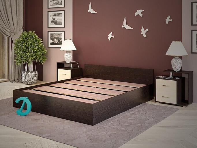 Кровать Досто «Зена» 204×124×56 см (сп. место 200×120 см), опт фото 1