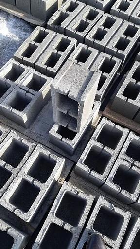 Сплитерный блок серый, гладкий 390х190х190 мм фото 2