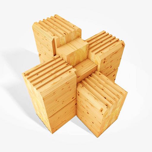 Мини брус 45х121 мм сосна/ель 4000 мм фото 1