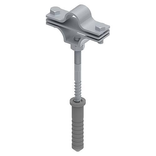MD-003-N304 Lightning rod holder D-16 mm with dowel L-160, stainless steel. AISI 304 фото 1