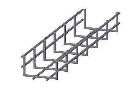 ПЛМ-300х105х3000-5,0-ЭЦ OSTEC Проволочный лоток 300х105х3000, толщ. 5,0 мм, гальван. Цинк фото 1