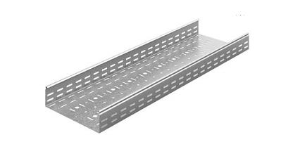 УЛП-400х65х3000-1,5-СЦ OSTEC Универсальный лоток перфорированный 400х65х3000, толщ. 1,5 мм, Сендзимир цинк фото 1