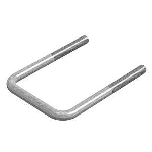 ХК-П-8х40-ЭЦ Хомут крепления П-образный 8х40, гальван. цинк фото 1