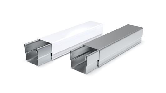 Кабель канал металлический СК 15х15 полимер (цвет белый) фото 1