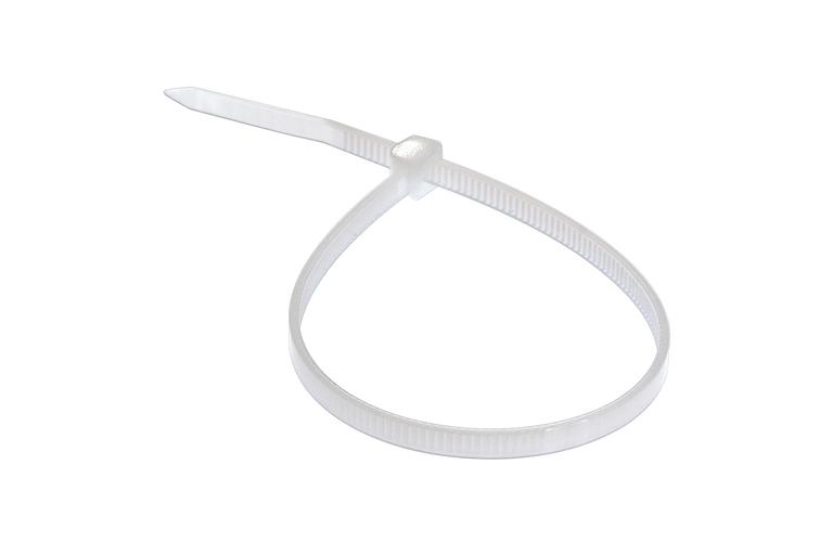 Кабельный хомут из полиамида 4х300, белый ОПТ фото 1