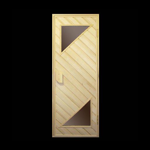 Дверь для бани/сауны с стеклом фото 1