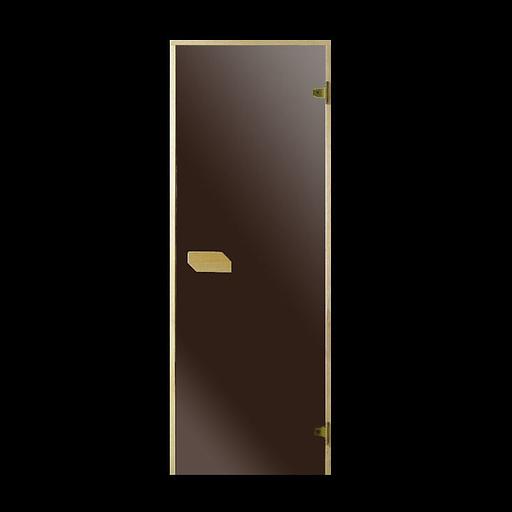 Дверь для бани/сауны «ДПСБМ» с каленым стеклом, матовая фото 1