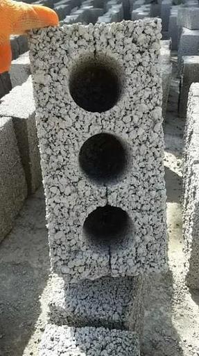 Шлакоблок Тумба серый 19×39×39 фото 5