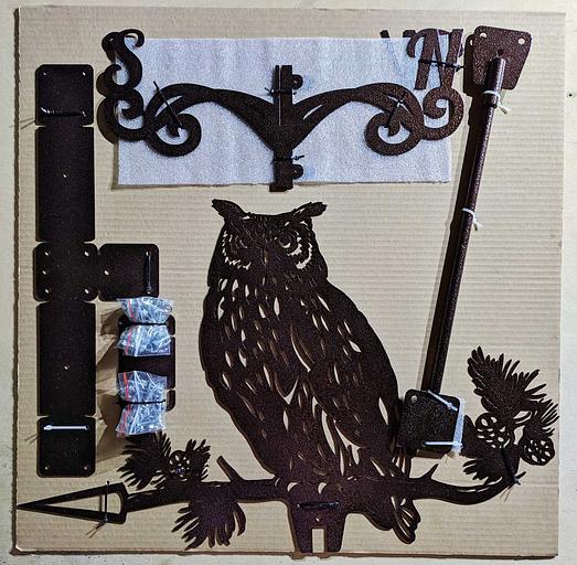 Флюгер «Сова на ветке» ОПТ фото 4