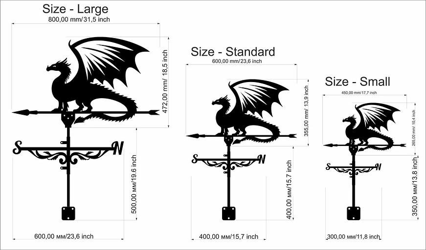 Флюгер «Дракон» ОПТ фото 5