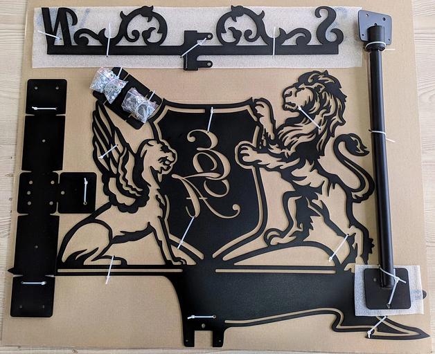 Флюгер «Герб со львами» ОПТ фото 3