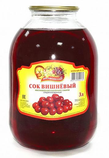Сок Мостовские соки «Вишнёвый» фото 1