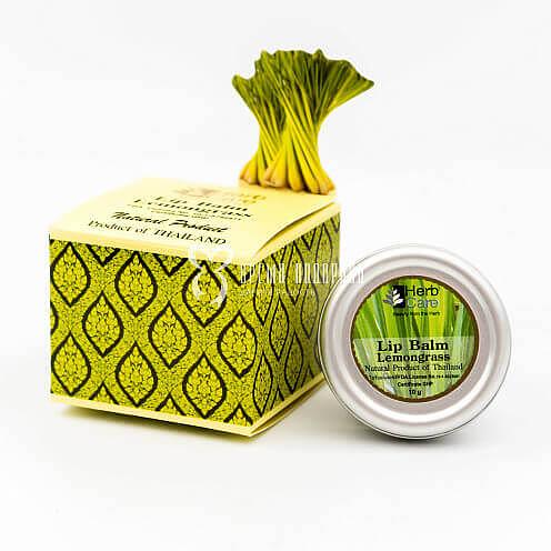 Бальзам для губ с лемонграссом, 10 г HERBCARE фото 1