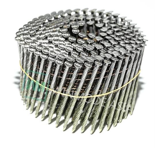 Гвозди барабанные винтовые 2.5/55мм для пневмоинструмента 9000 шт/кор фото 1