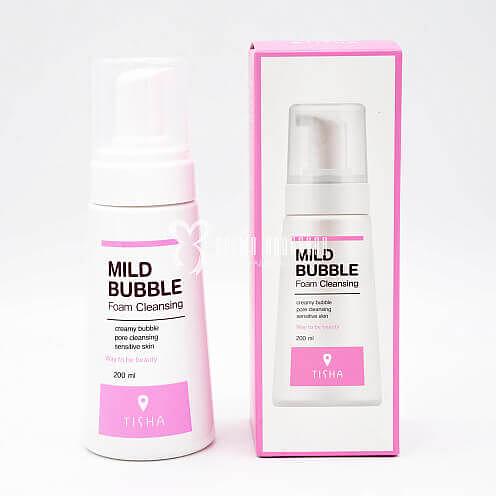 Мягкая пузырьковая очищающая пенка для чувствительной кожи, 200 мл, TISHA фото 1