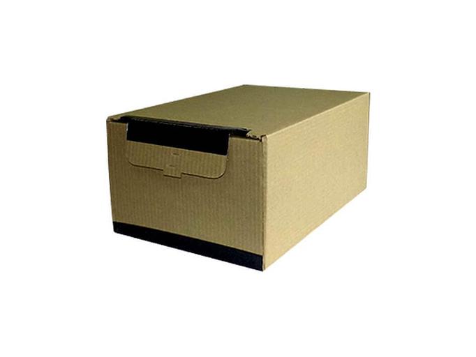 Гофрокороб архивный 410×265×185 мм самосборный из бурого гофрокартона, опт фото 1